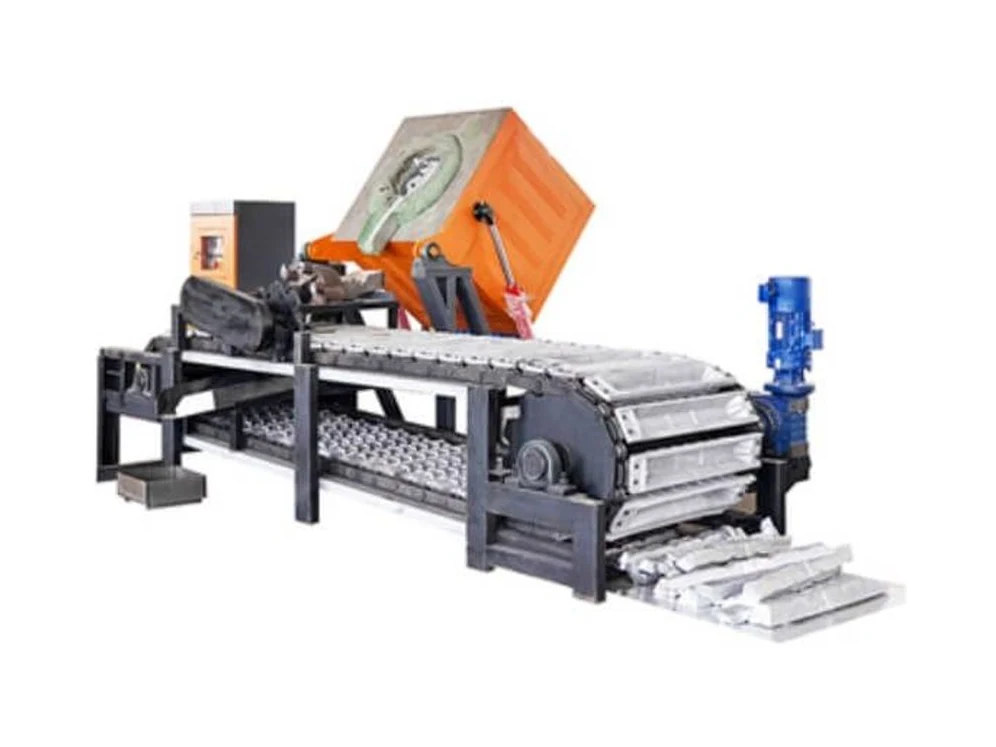 Aluminium ingot continuous casting line